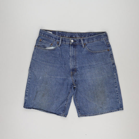 Levi's 550 Vintage Denim Shorts Blue W38 100 Percent Cotton Cut Off