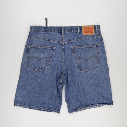 Levi's 550 Vintage Denim Shorts Blue W38 100 Percent Cotton Cut Off