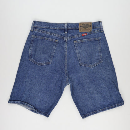 Wrangler Vintage Blue Denim Shorts 38 Inches 100 Percent Cotton Men's Large