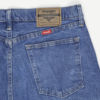 Wrangler Vintage Blue Denim Shorts 38 Inches 100 Percent Cotton Men's Large