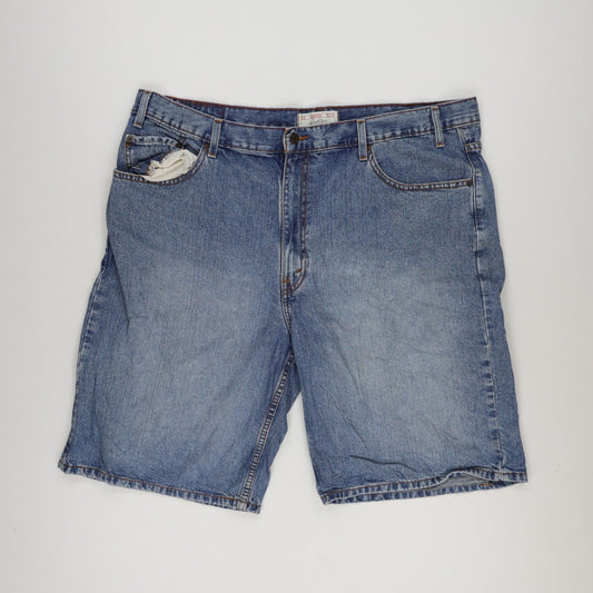 Levi's Vintage Blue Denim Shorts W42 10 Inch Inseam 100 Percent Cotton