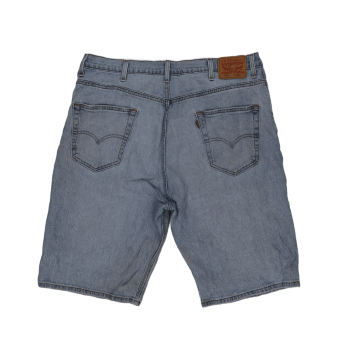 Levi's 569 Loose Fit Light Blue Denim Shorts W38 100 Percent Cotton