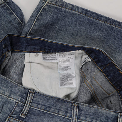 Levi's 569 Loose Fit Denim Shorts Light Blue W38 L Cotton Denim Vintage
