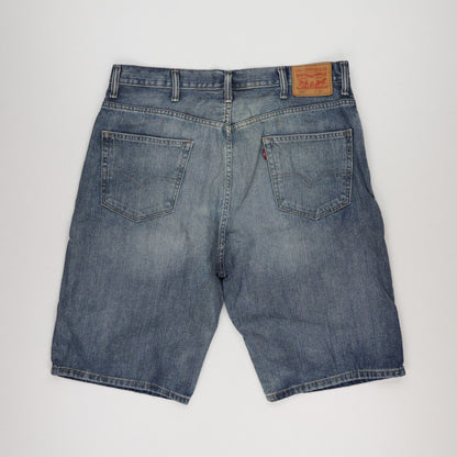 Levi's 569 Loose Fit Denim Shorts Light Blue W38 L Cotton Denim Vintage
