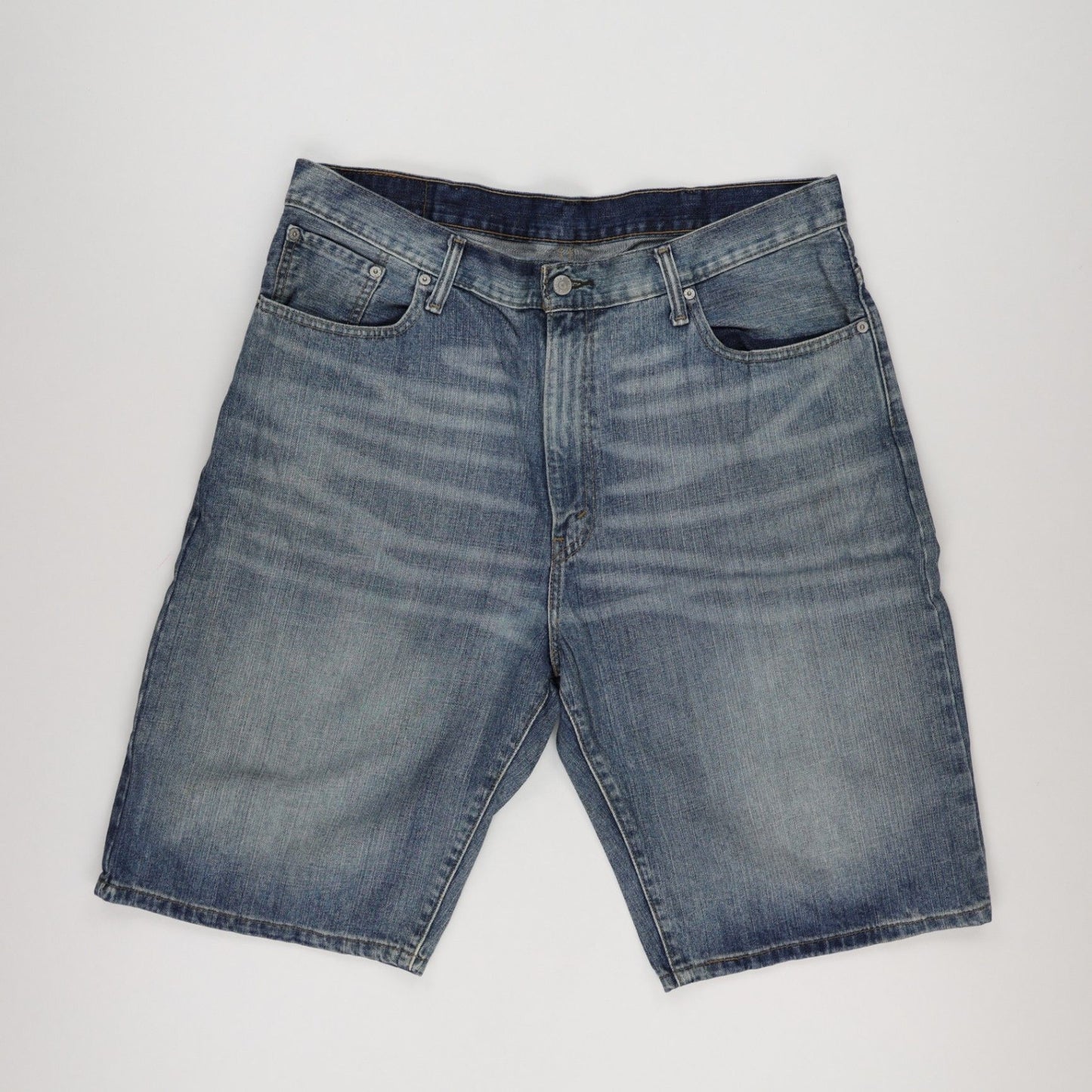 Levi's 569 Loose Fit Denim Shorts Light Blue W38 L Cotton Denim Vintage