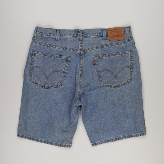 Levi's 505 Regular Fit Denim Shorts Blue W38 L 100 Cotton Vintage