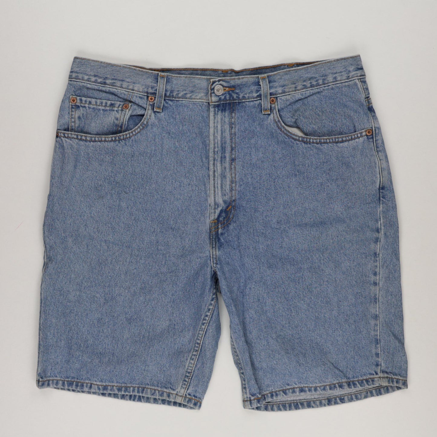 Levi's 505 Regular Fit Denim Shorts Blue W38 L 100 Cotton Vintage