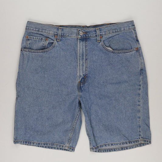 Levi's 505 Regular Fit Denim Shorts Blue W38 L 100 Cotton Vintage