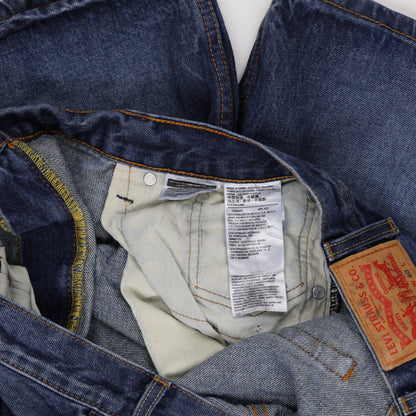 Levi's 569 Loose Fit Blue Denim Shorts for Men Size W40 100 Cotton