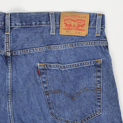 Levi's 550 Vintage Blue Denim Shorts W42 Cotton Relaxed Fit