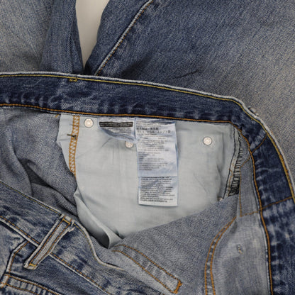Levi's 569 Loose Fit Blue Denim Shorts W40 100 Cotton Vintage Preloved