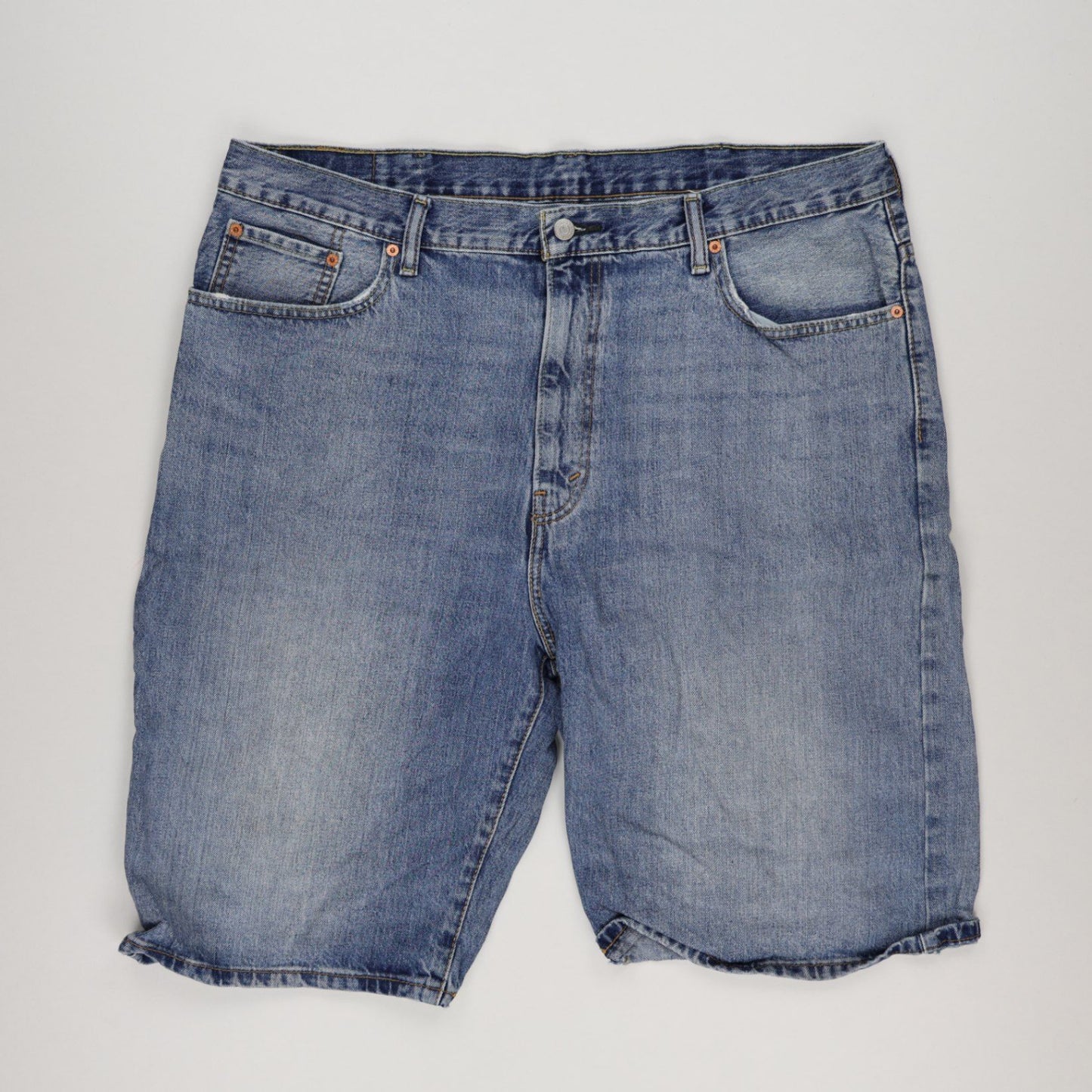Levi's 569 Loose Fit Blue Denim Shorts W40 100 Cotton Vintage Preloved