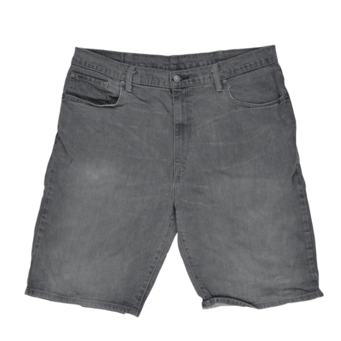 Levi's 569 Loose Fit Grey Denim Shorts for Men Size W40 100 Cotton