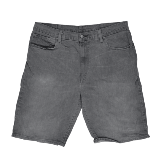 Levi's 569 Loose Fit Grey Denim Shorts for Men Size W40 100 Cotton