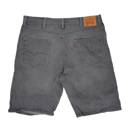 Levi's 569 Loose Fit Grey Denim Shorts for Men Size W40 100 Cotton