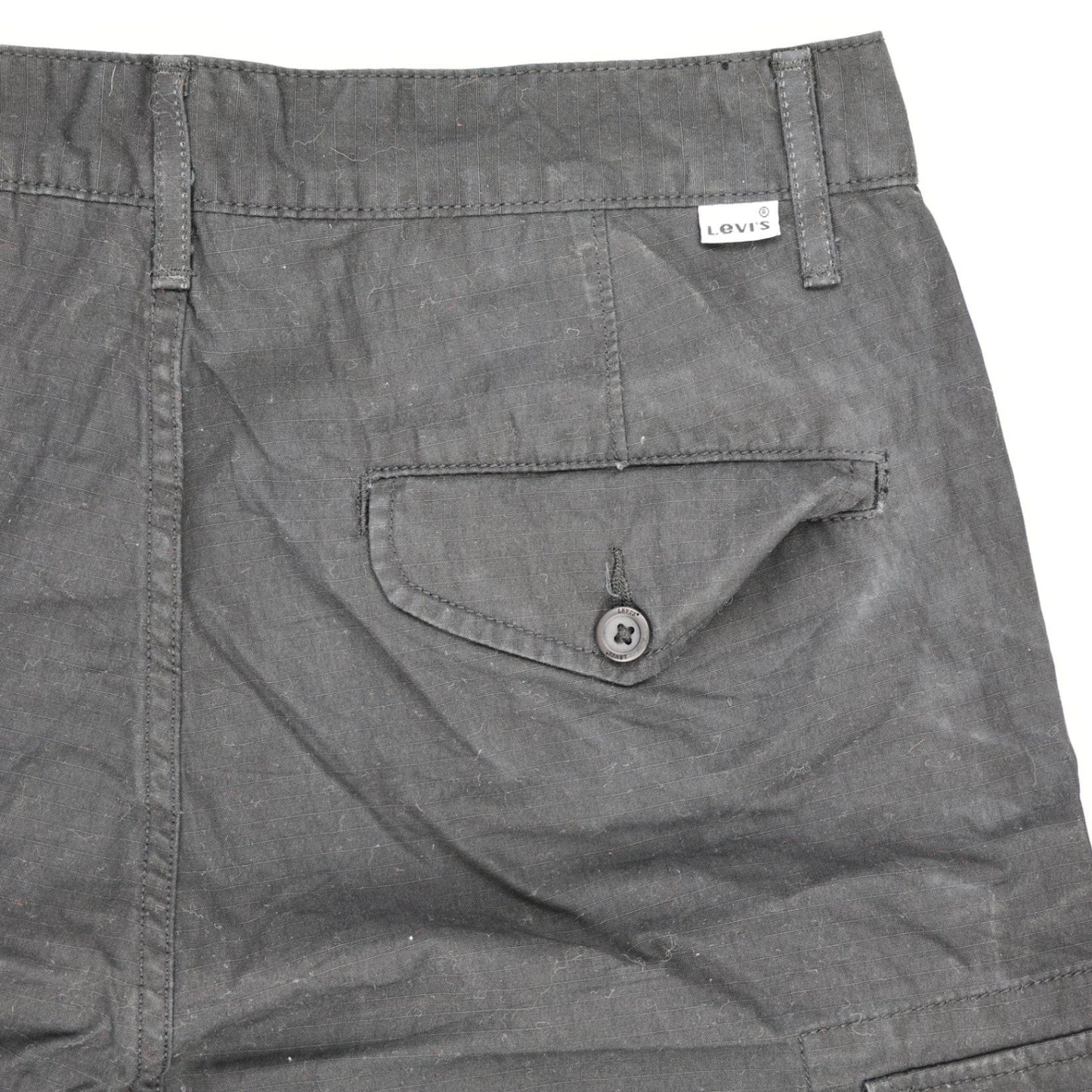 Levi's Black Cargo Shorts for Men Large 100% Cotton 29 cm Inseam