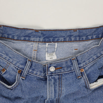 Levi's 505 Regular Fit Blue Denim Shorts W38 Cotton Vintage Preloved