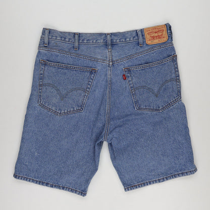 Levi's 505 Regular Fit Blue Denim Shorts W38 Cotton Vintage Preloved
