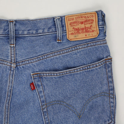 Levi's 505 Regular Fit Blue Denim Shorts W38 Cotton Vintage Preloved