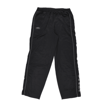 Umbro Black Track Pants Men's Size M Polyester 76 Inseam