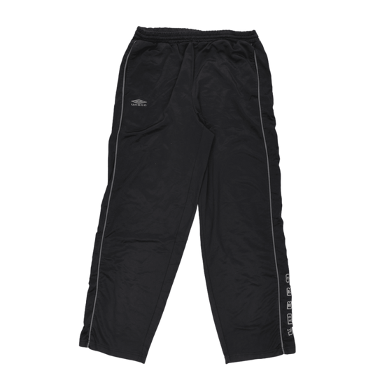 Umbro Black Track Pants Men's Size M Polyester 76 Inseam