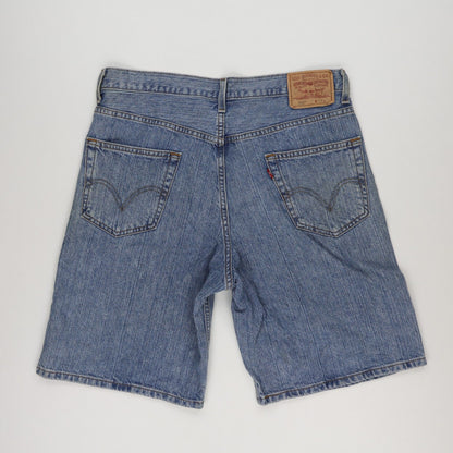 Levi's 550 Vintage Relaxed Fit Blue Denim Shorts W33 Cotton