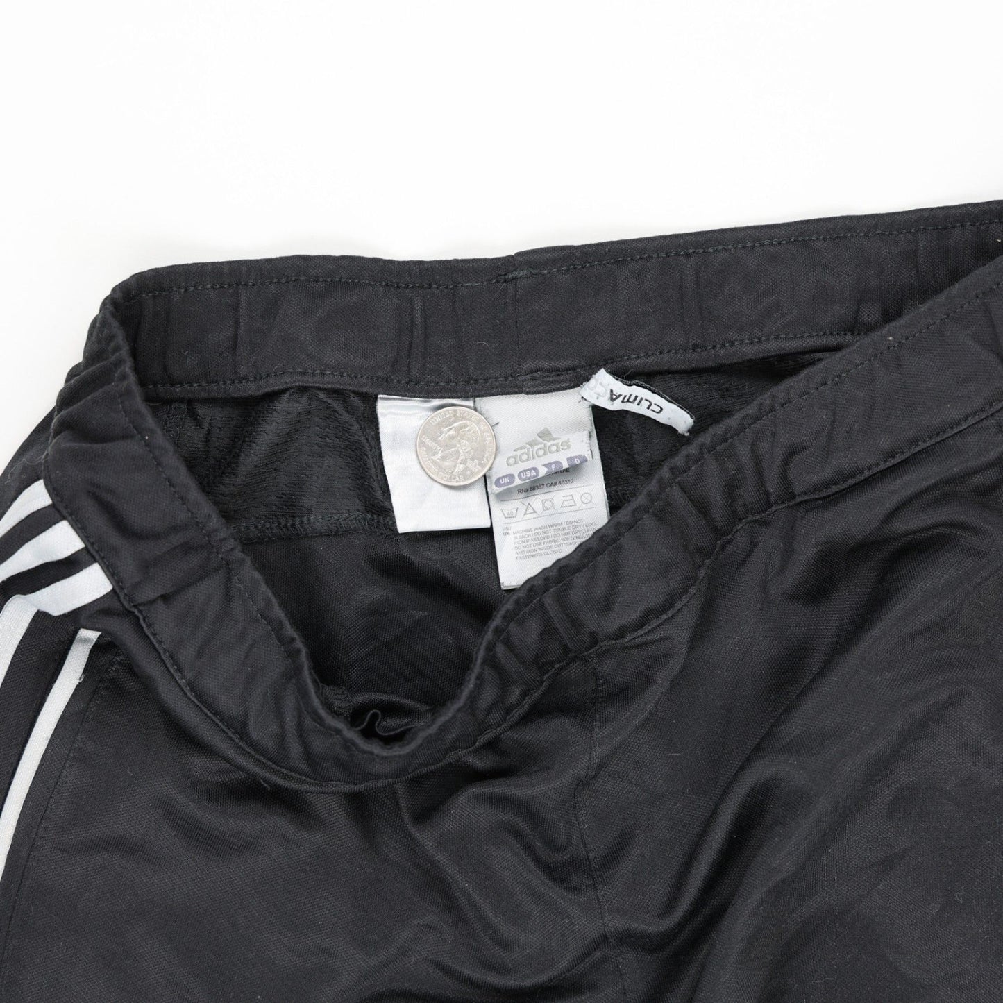 adidas Clima Black Track Pants Large 76 cm Inseam 42 cm Waist Polyester Mens Clothing
