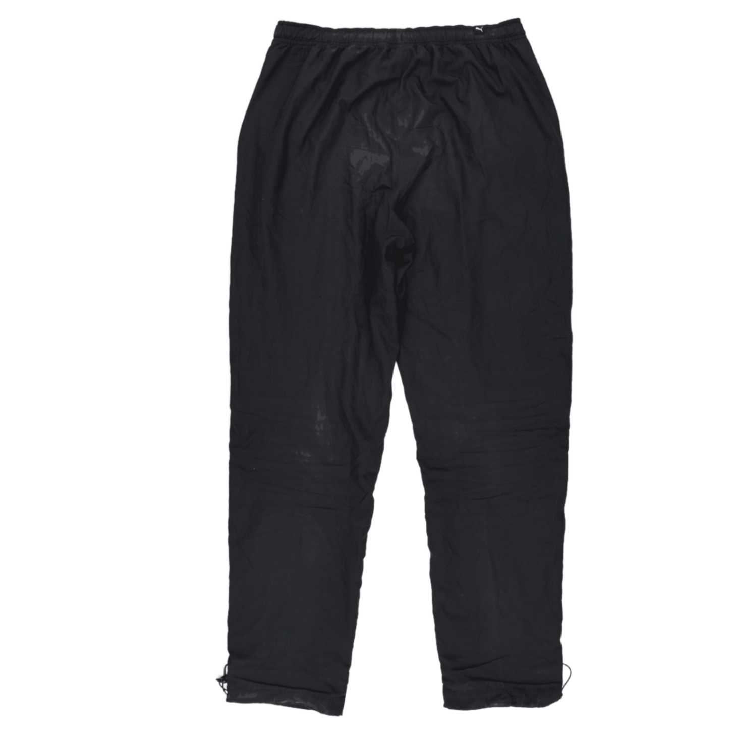 PUMA Black Track Pants Men's Medium Polyester 77 cm Inseam 39 cm Waist Size
