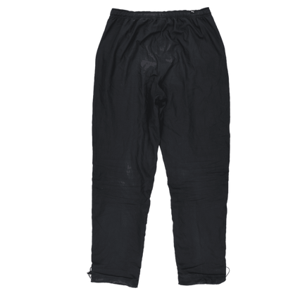 PUMA Black Track Pants Men's Medium Polyester 77 cm Inseam 39 cm Waist Size