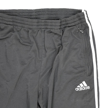 adidas Black Tracksuit Bottoms Men's Size L 80 cm Inseam 42 cm Waist Polyester