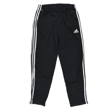 adidas Black Tracksuit Bottoms Men's Size L 80 cm Inseam 42 cm Waist Polyester