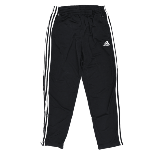 adidas Black Tracksuit Bottoms Men's Size L 80 cm Inseam 42 cm Waist Polyester