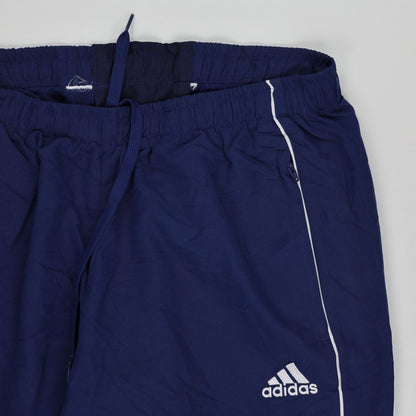 adidas Men's Navy Blue Track Trousers Large 76 cm Inseam 41 cm Waist Polyester