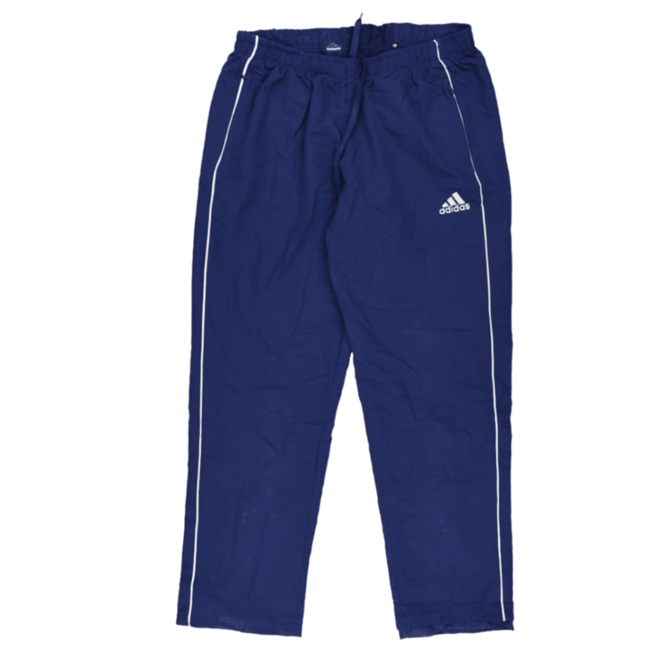 adidas Men's Navy Blue Track Trousers Large 76 cm Inseam 41 cm Waist Polyester