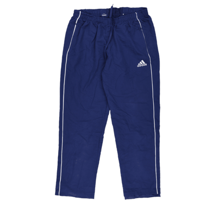 adidas Men's Navy Blue Track Trousers Large 76 cm Inseam 41 cm Waist Polyester