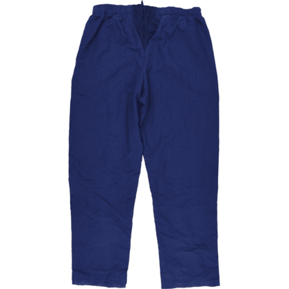 adidas Men's Navy Blue Track Trousers Large 76 cm Inseam 41 cm Waist Polyester