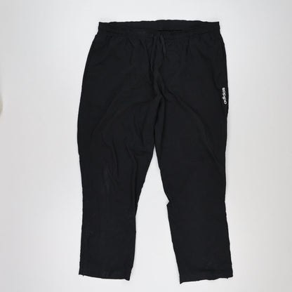 adidas Black Track Trousers Large 77 cm Inseam 40 cm Waist Polyester
