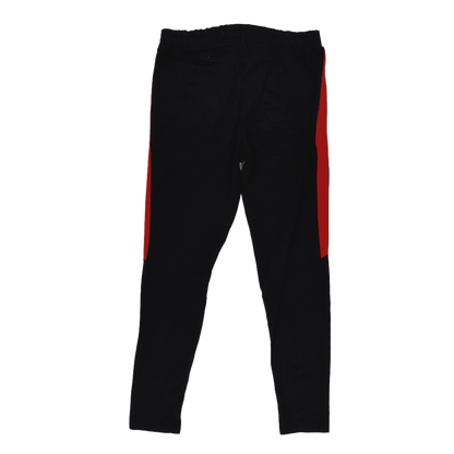 Nike Black Red Track Trousers Unisex Small 75 cm Inseam 37 cm Waist Polyester Blend