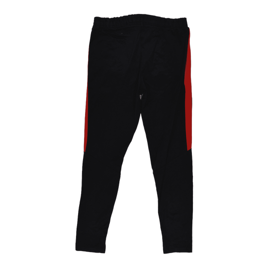 Nike Black Red Track Trousers Unisex Small 75 cm Inseam 37 cm Waist Polyester Blend
