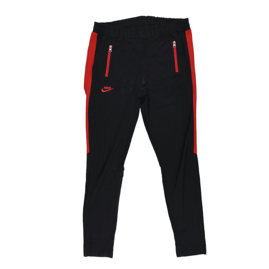 Nike Black Red Track Trousers Unisex Small 75 cm Inseam 37 cm Waist Polyester Blend
