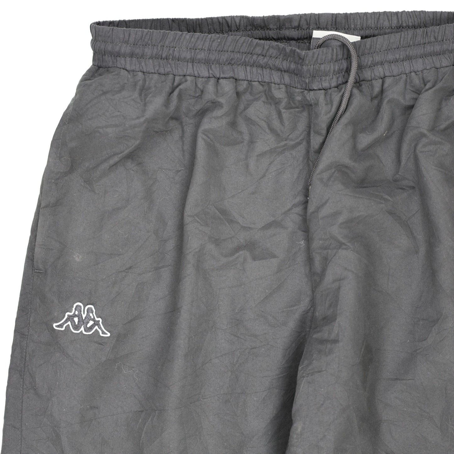 Kappa Black Nylon Track Trousers XXL Men's Clothing 44 Inseam