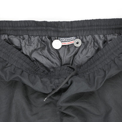 Kappa Black Nylon Track Trousers XXL Men's Clothing 44 Inseam