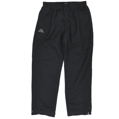 Kappa Black Nylon Track Trousers XXL Men's Clothing 44 Inseam