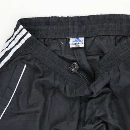 adidas Vintage Black Track Pants XXL 44 Inch Polyester Mens