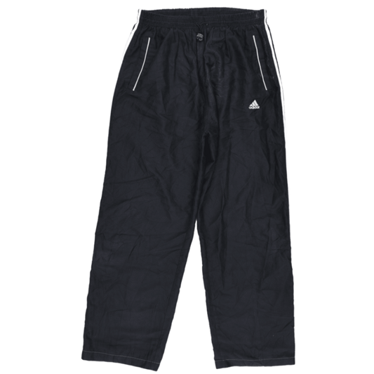 adidas Vintage Black Track Pants XXL 44 Inch Polyester Mens