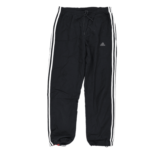 adidas Black Track Pants Men's Large Nylon Vintage 78cm Inseam 88-96cm Waist