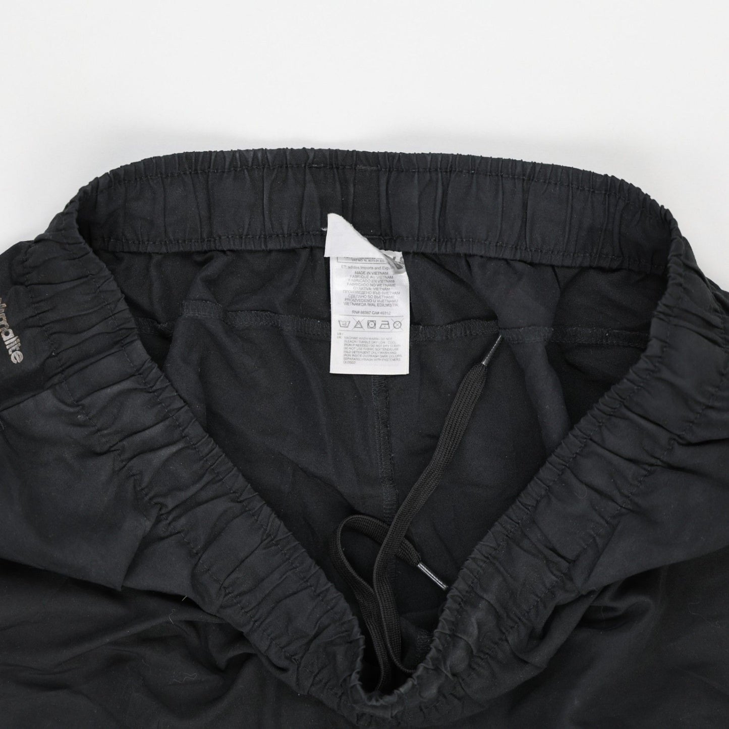 adidas Black Track Pants Men's Size L 78 cm Inseam Polyester