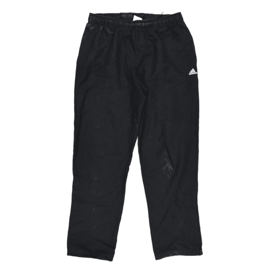 adidas Black Track Pants Men's Size L 78 cm Inseam Polyester