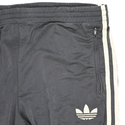 Adidas Track Pants Black Large Polyester Men's 78cm Inseam