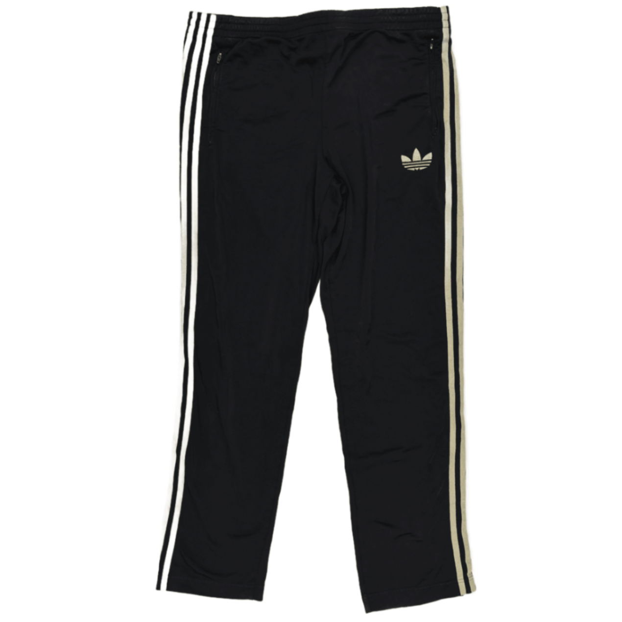 Adidas Track Pants Black Large Polyester Men's 78cm Inseam